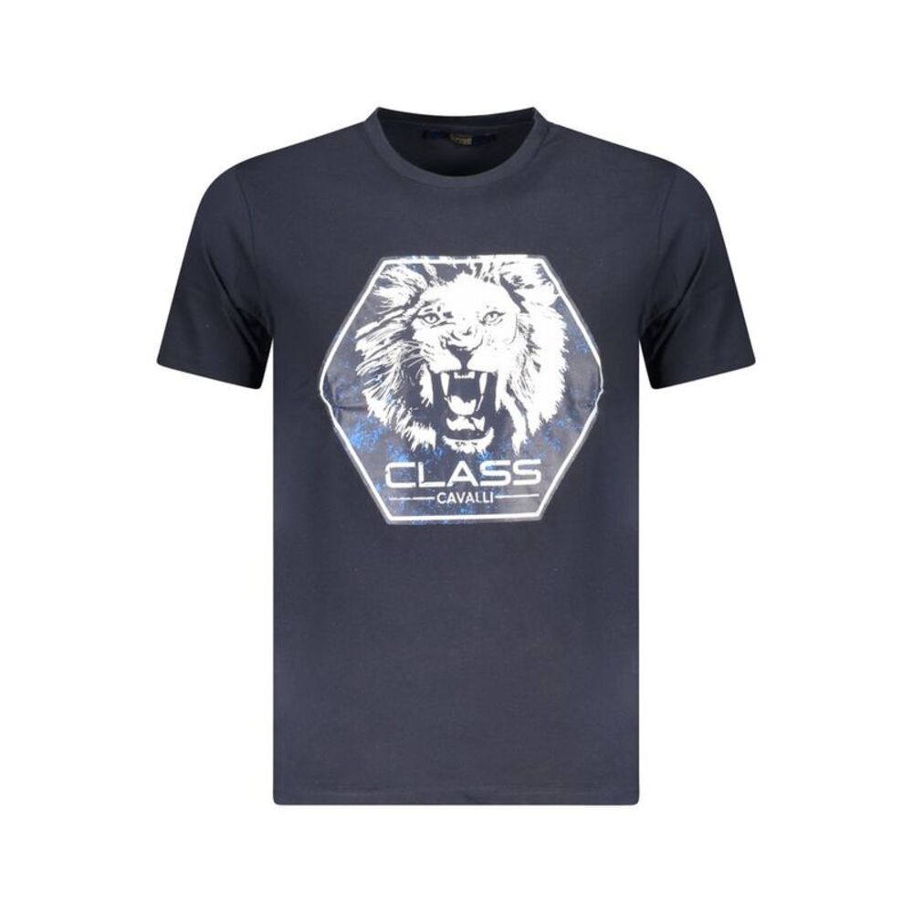 Cavalli Class Blu Cotton Men Men's T-Shirt